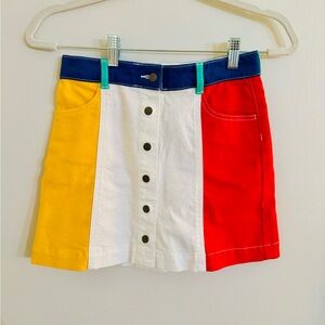 Never worn Stella McCartney Kids Colored Denim Skirt Size 12